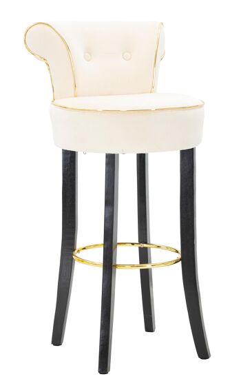 TABOURET DE BAR LUXY CRÈME CM 46X48X96 D142504000C