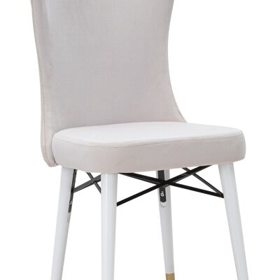 JEU 2 CHAISES MIMOZA CRÈME CM 40X65X99 D142566000C