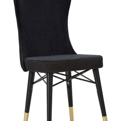SET 2 MIMOZA BLACK CHAIR CM 40X65X99 D142566000N