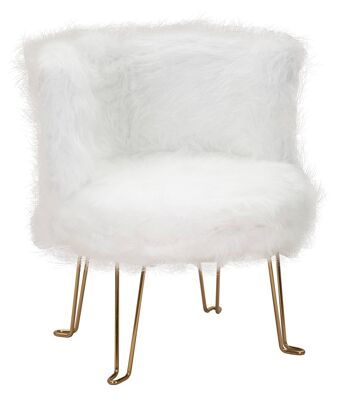 FAUTEUIL HACIL BLANC CM 73X64X77 D142580000P