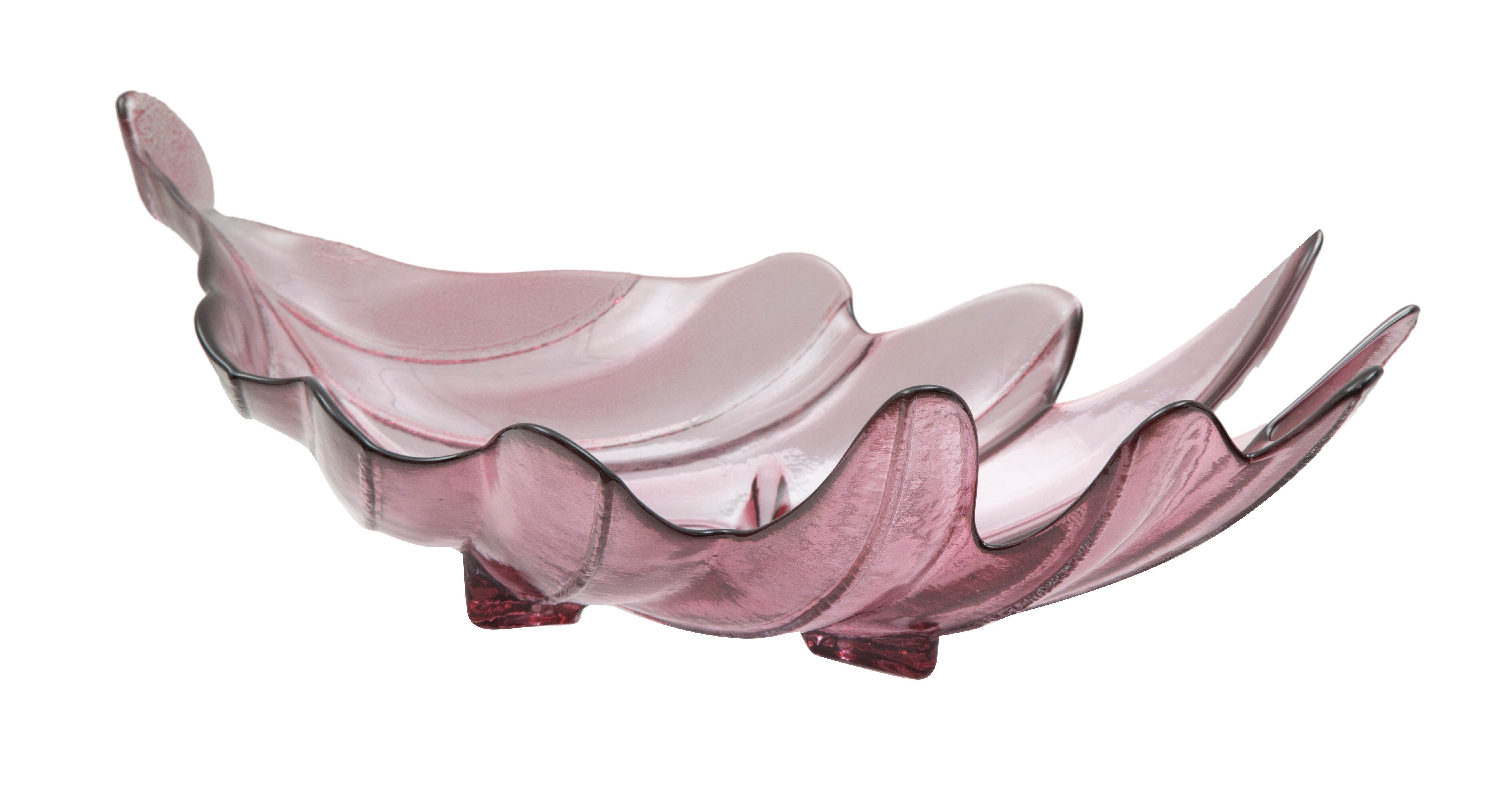 Münztablett aus recyceltem Glas, Blattgröße 46 x 24 x 13 cm (hergestellt in Spanien) D160729000A