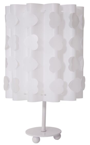 LAMPE DE TABLE COEURS BLANC CM Ø 19X31 D170808000B