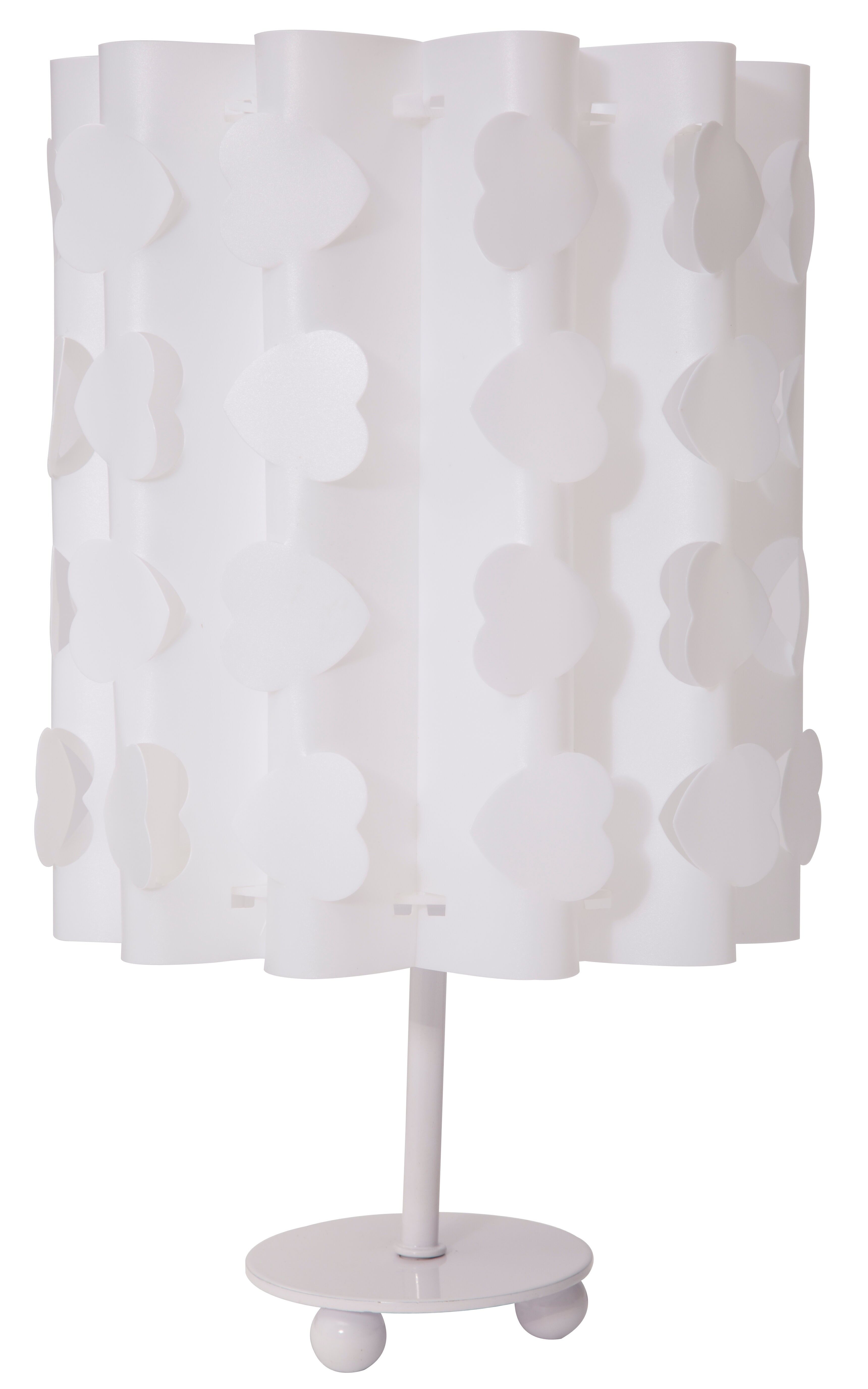 TABLE LAMP HEARTS WHITE CM Ø 19X31 D170808000B