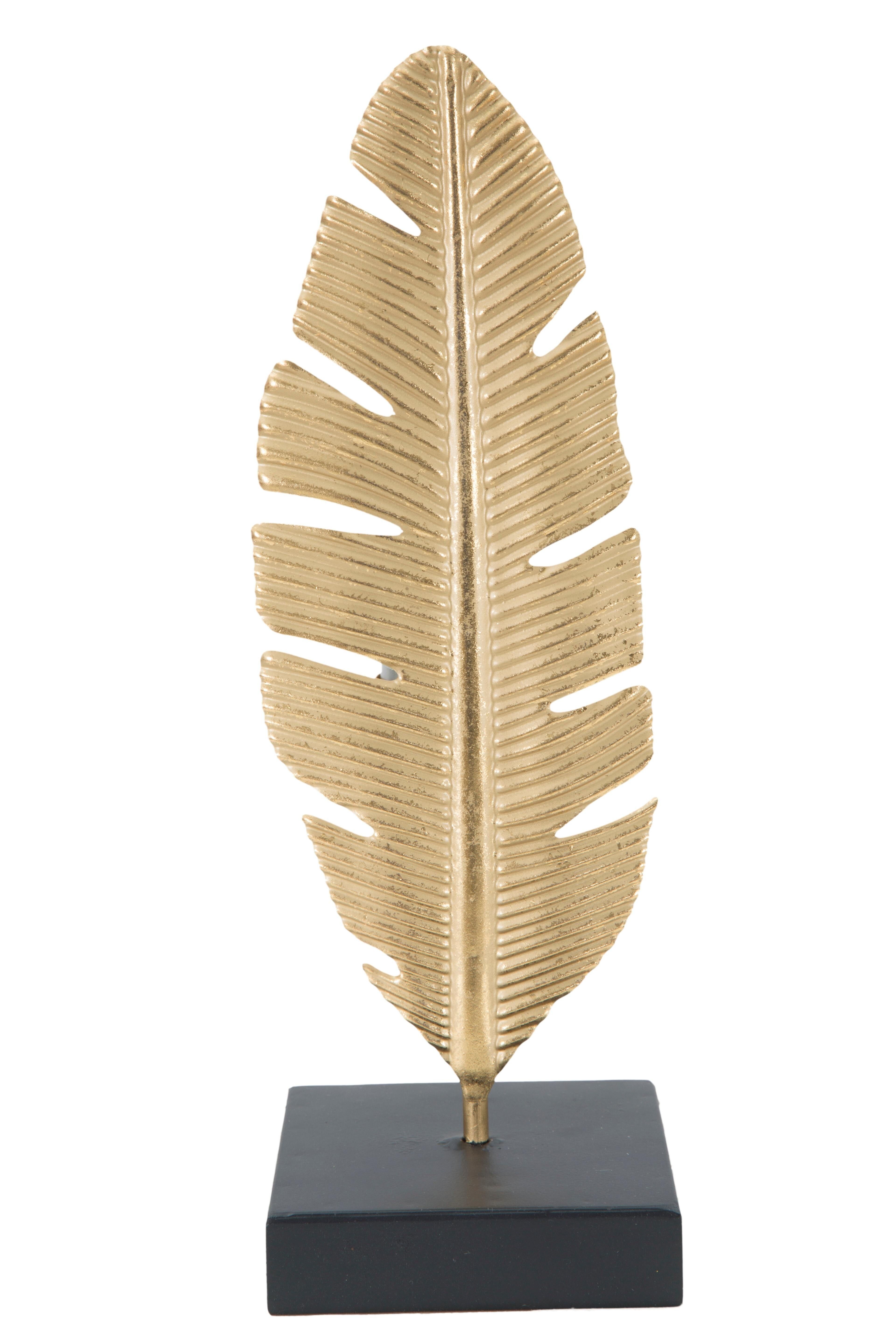 DECOR LEAF GLAM W/CANDLE HOLDER CM 10X10X30 D115910003