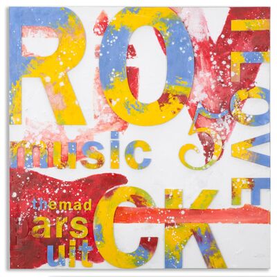 WALL PAINTING ON CANVAS MUSIC 5 CM 100X3,5X100 D316840000