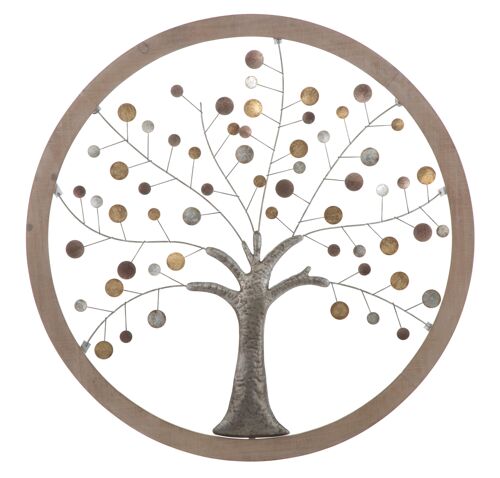 WALL PANEL TREE OF LIFE MIRROR NEW CM Ø 80X2 D318430001