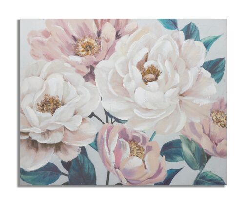 HANDMADE WALL PAINTING SOFT FLOWER CM 100X3,7X80 D321280000