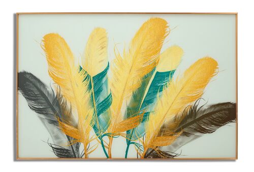 GLASS WALL PANEL WITH FRAME
FEATHERS CM 80X3,5X120 D322130000