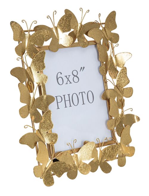 Photo Frame Butterfly Glam Cm 28X11,5X30,5 (Inside Sizes Cm 15X20) D372030003