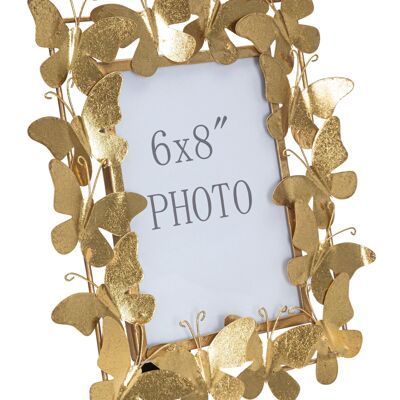 Photo Frame Butterfly Glam Cm 28X11,5X30,5 (Inside Sizes Cm 15X20) D372030003
