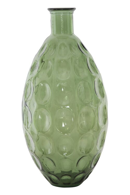 VASE RECYCLED GLASS BALL GREEN CM Ø 26X59 (MADE IN SPAIN) D420080003