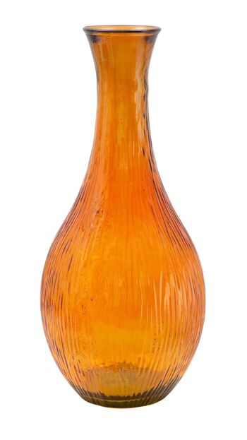 VASE VERRE RECYCLÉ SLIM ORANGE CM Ø 34X75 (FABRIQUÉ EN ESPAGNE) D420240003