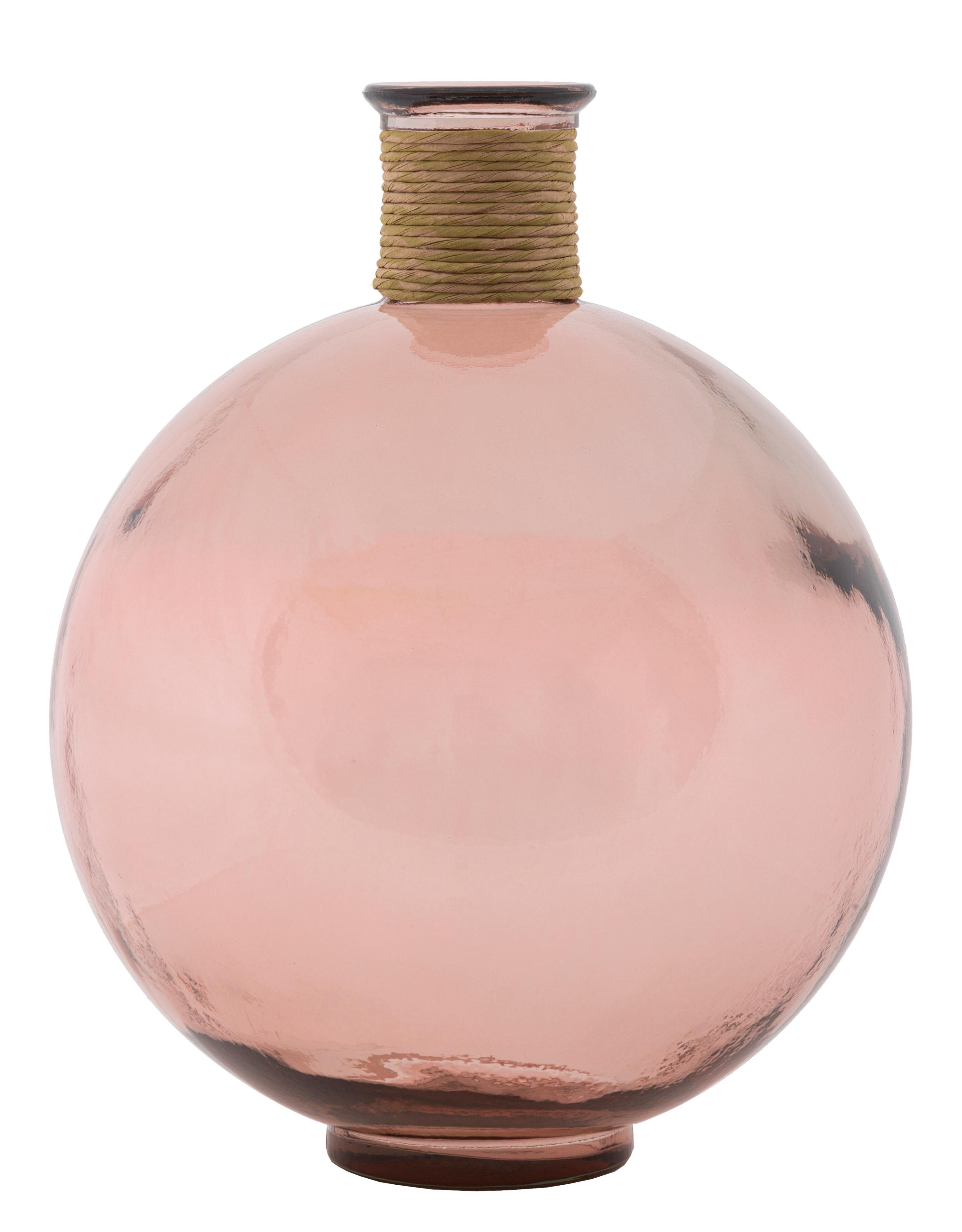 Vaso Corda Artemis Vetro Riciclato Rosa Cm 34X44 (Made In Spain) D420420003