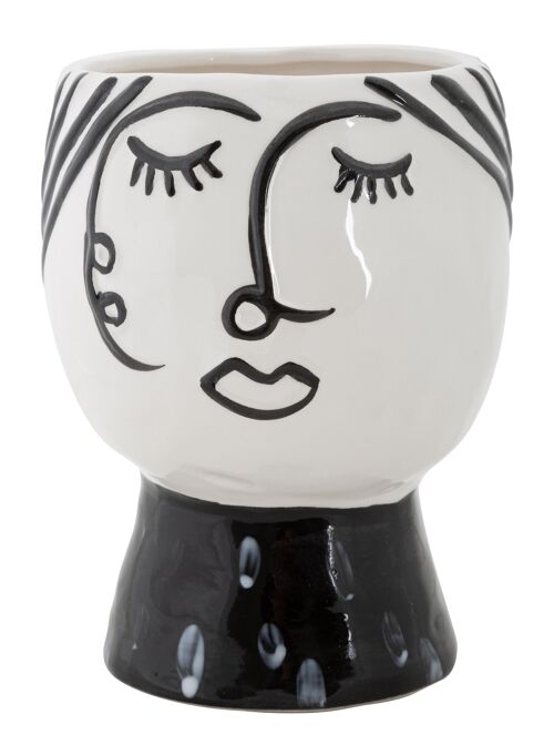 VASE POT FACE CM Ø 14X18,2 D420550000