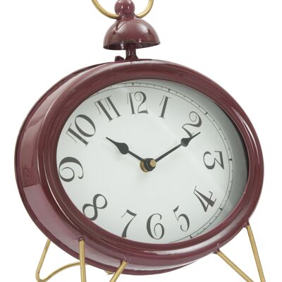 TABLE CLOCK GLAM IN BORDEAUX COLOUR CM 28,5X5,5X33,5 D646030000