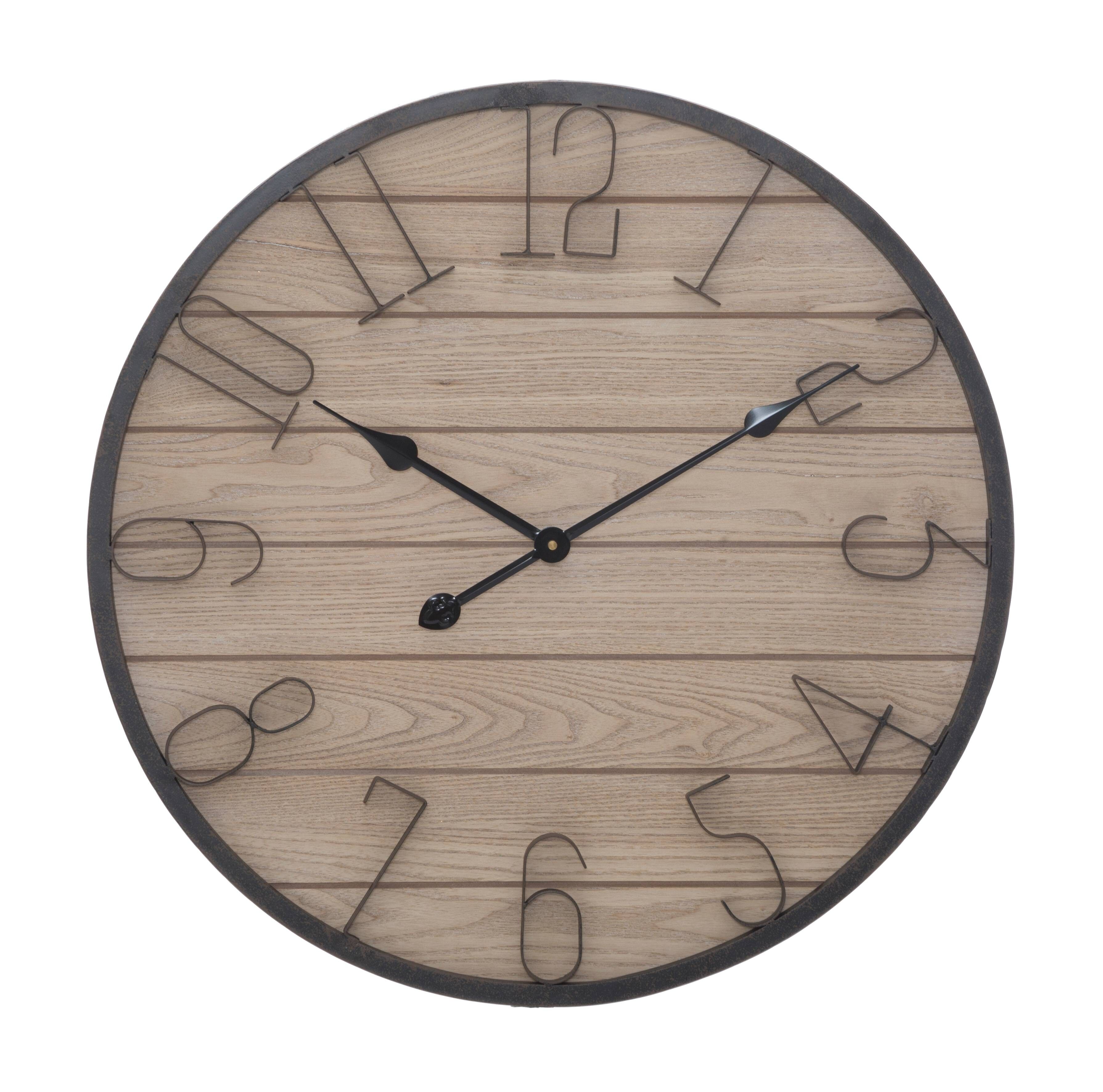 Orologio da Parete in Legno Cm Ø 60X4,5 D647340000