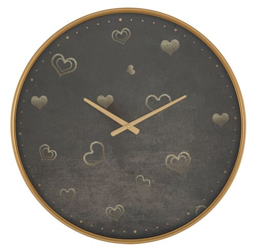 WALL CLOCK HEARTS CM Ø 60X6 D647470000