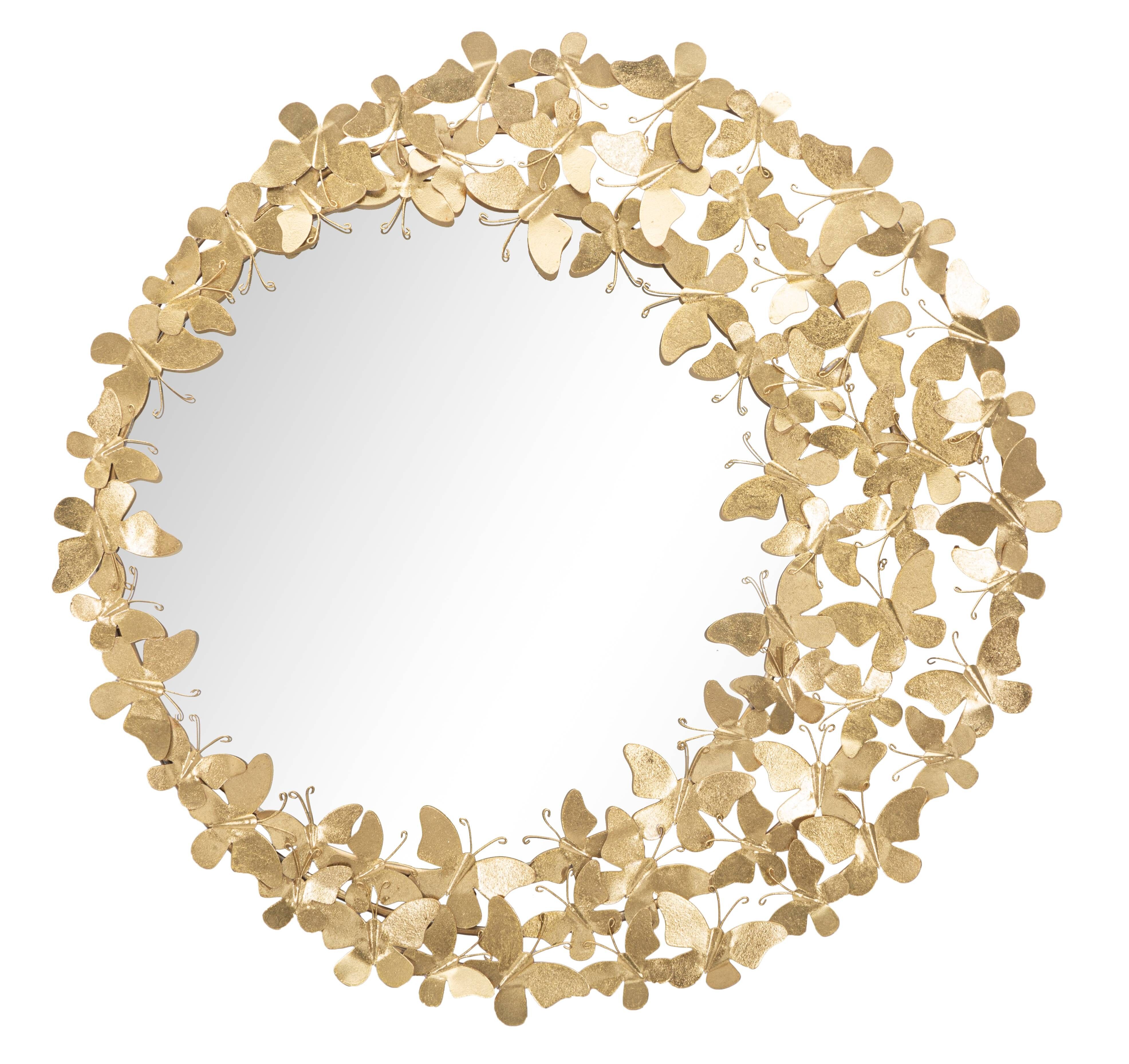 Specchio da Parete Glam Butterfly Wind Cm 81,5X3,5 (Specchio Cm 55) D660280000