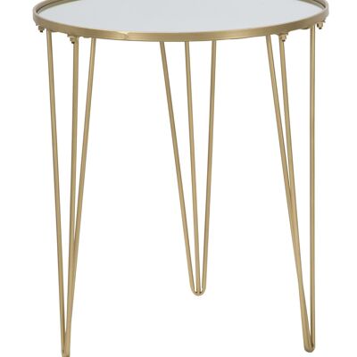 COFFEE TABLE GLAM GOLD/MIRROR CM Ø 50X58.5 D1420640001