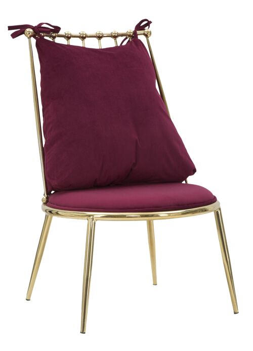 ARMCHAIR GLAM BACKY CM 55X60X83 (SEAT HEIGHT CM 35 ) D1421570000