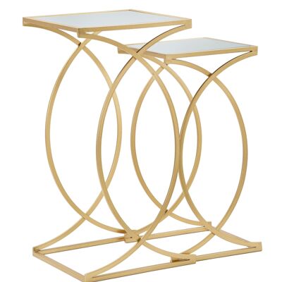 JEU 2 TABLE BOUT SIOMPLY 35X35X70-30X30X60 D1424270000
