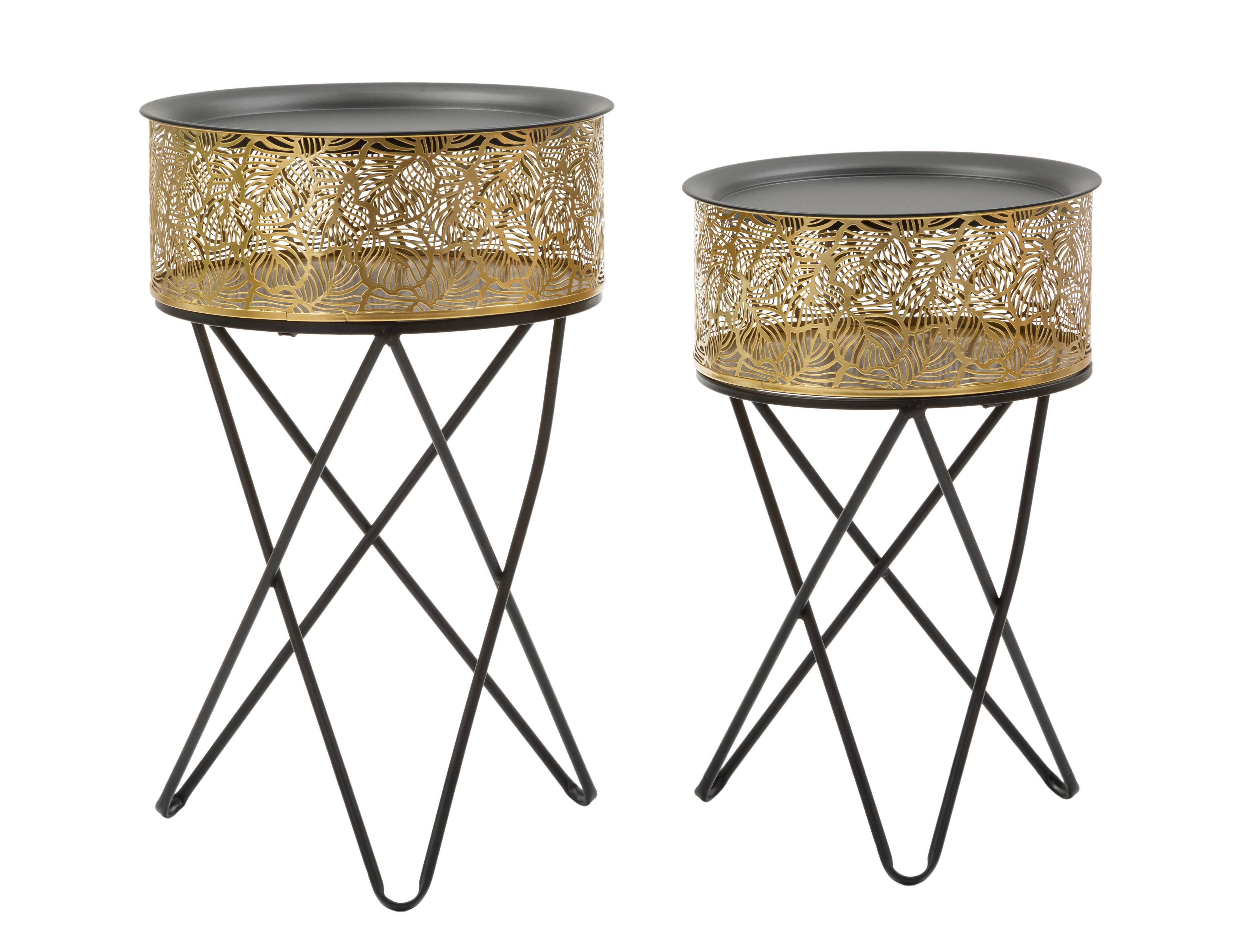 SET 2 TAVOLI LEAVY CM 40X66-35X56 D1426200000