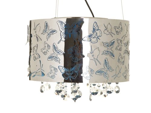 CEILING LAMP BLUE  BUTTERFLIES WITH CRYSTALS CM Ø 40 D1706400000