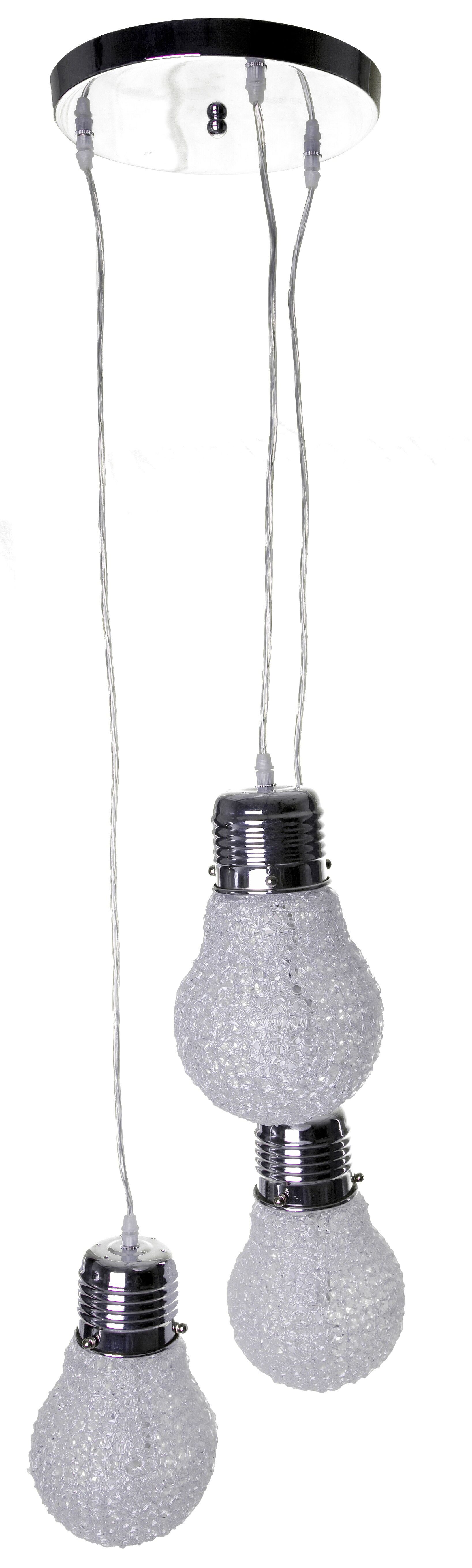 LAMPADA DA SOFFITTO LAMPADINA 3 LUCI BIANCO CM Ø 15X26 (SINGOLARE) D1707290000