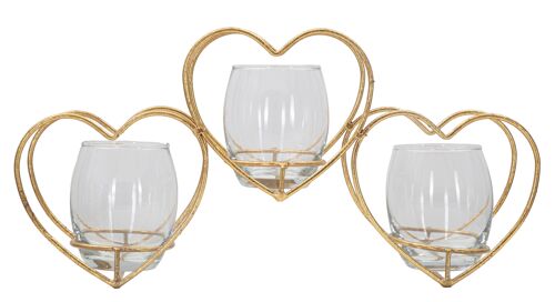 CANDLE HOLDER HEART CM 37,5X9X19 D1903650001