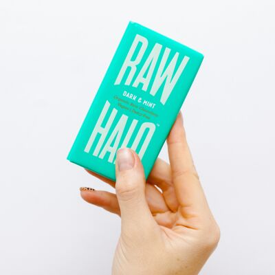 Raw Halo Dark & Mint Organic Vegan Chocolate Bar 35g