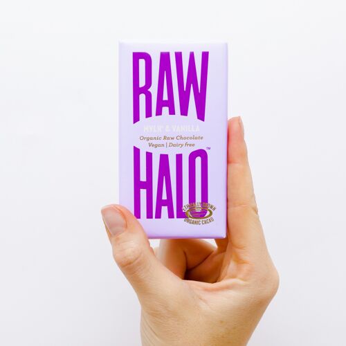 Raw Halo Mylk & Vanilla Organic Vegan Chocolate Bar 35g