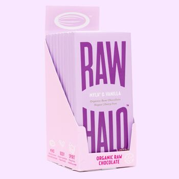 Raw Halo Mylk & Vanille Barre de Chocolat Végétalien Biologique 70g 5