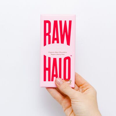 Raw Halo Mylk & Pink Himalayan Salt Organic Vegan Chocolate Bar 70g