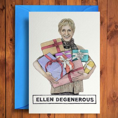 Ellen Degenerous - Divertente biglietto di auguri di compleanno