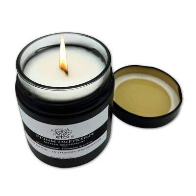 Candela profumata in bicchiere di cera di soia biologica e olio essenziale naturale, candele fatte a mano dalla Valle dell'Ahr - Made in Germany - 220 ML