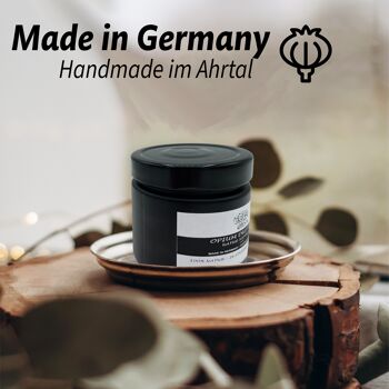 Bougie parfumée dans un verre à base de cire de soja biologique et d'huile essentielle naturelle, bougies fabriquées à la main dans la vallée de l'Ahr - Fabriqué en Allemagne - 220 ML 2