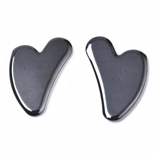 Gua Sha Massage scraping tool HEMATITE in kraft gift box