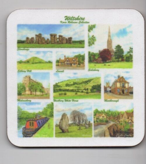 Wiltshire , multi image drinks Coaster