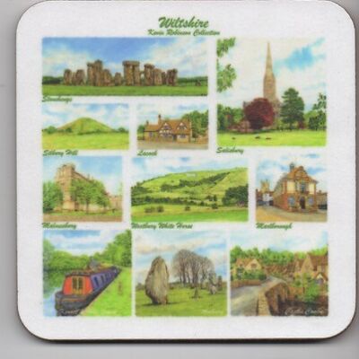Wiltshire , multi image drinks Coaster