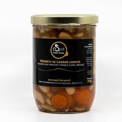 Confit of duck confit with tarbais beans (Label Rouge) 750 g