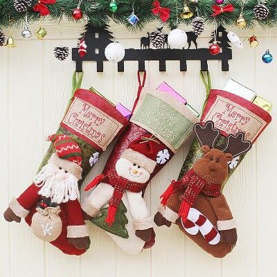 calcetín de navidad | decoración navideña | regalo de navidad | calcetín | Papá Noel