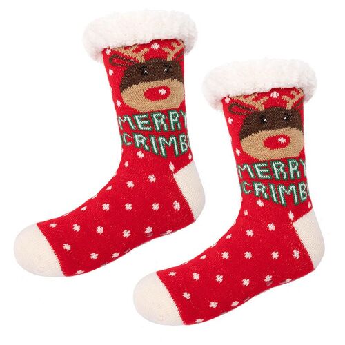 Kerst huissokken | teddy voering | dames sokken