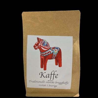 Coffee with Dala horse motif