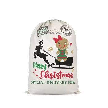 Grands sacs de Noël décoratifs bon marché | Sacs cadeaux/cadeaux de Noël avec cordon de serrage. | Noël approche! 7