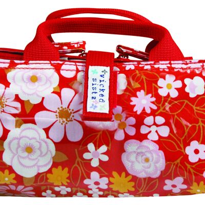 Cosmetic bag bag City Park Large Handle Bag Red