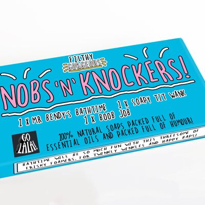 Nobs 'n' Knockers Boxed Set premiato Saponi divertenti