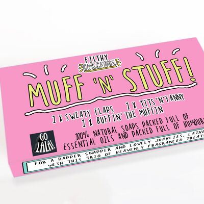 Muff 'n' Stuff Boxed Set Jabones divertidos galardonados