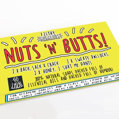 Nuts 'n' Butts Box Set Jabones divertidos galardonados
