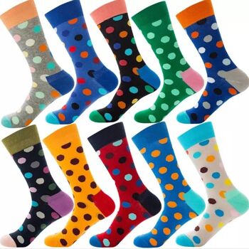 Chaussettes colorées gaies | taille 39-46 | imprimés divers | cadeau de Noël! | Commandez 50 paires et vous recevrez 10 paires GRATUITEMENT ! 4