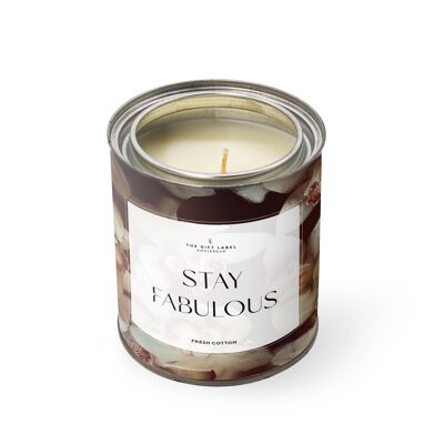 Candletin310gr - Stay Fabulous FW22 - Fresh Cotton

Geschenkartikel | Lifestyleartikel 
